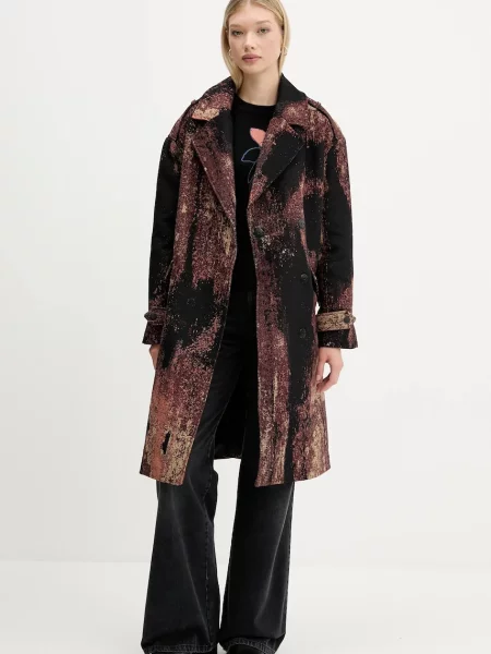 Пальто Desigual BRUSHED LAC коричневий