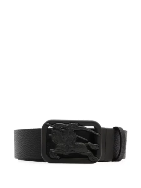 Cu centură reversibil curea Burberry în carouri negru
