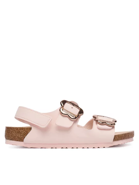 Sandali Birkenstock Milano Flower Buckle S roza