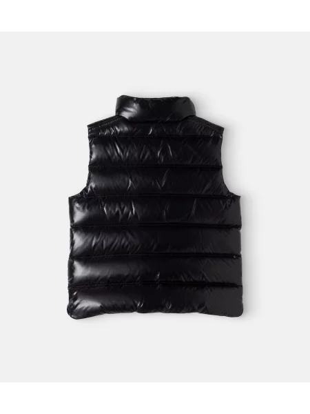 Gyerek pehelymellény Moncler Enfant fekete