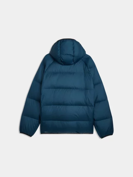 Пуховик Puma с капюшоном синий