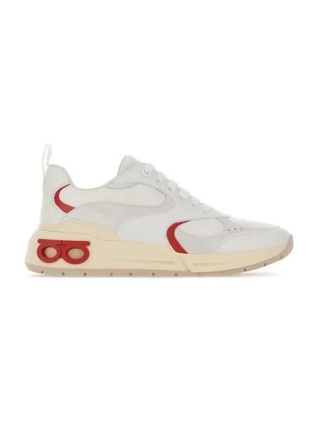 Sneakersy Salvatore Ferragamo skórzane szare