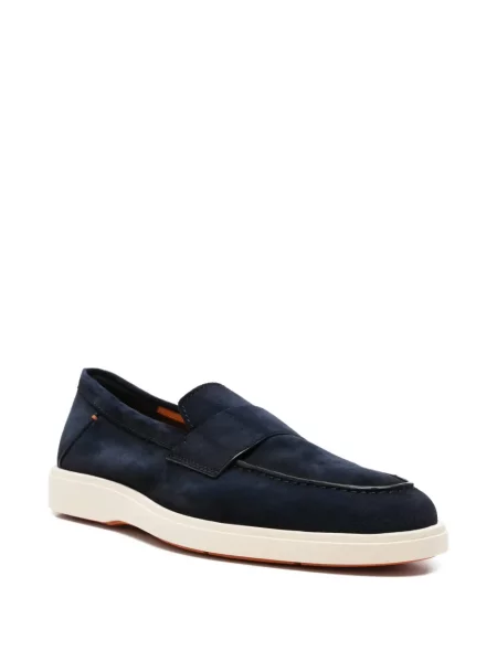 Szarvasbőr loafer Santoni kék
