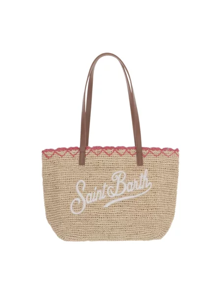 Shopperka Mc2 Saint Barth beżowa