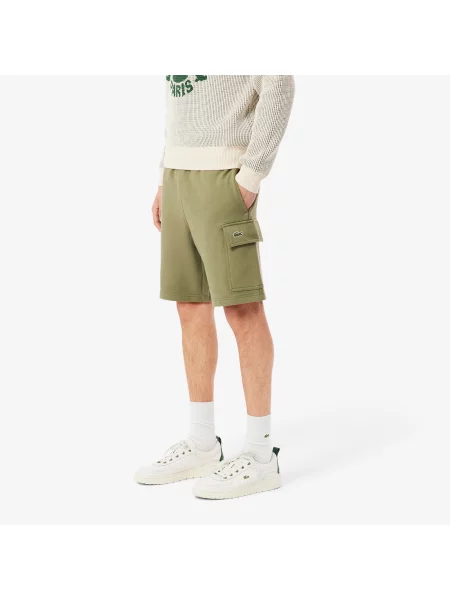 Lacoste Szorty Regular Fit Khaki zielony