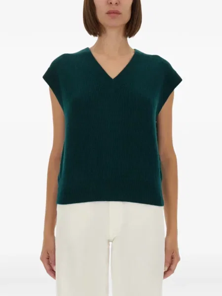 Vestă tricotată Guest In Residence verde