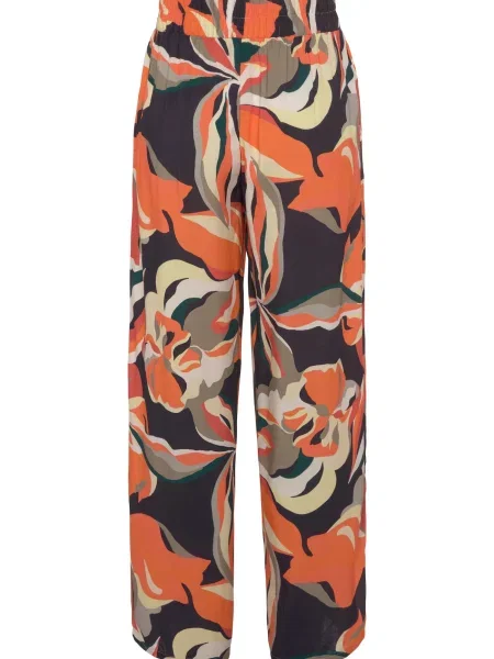 S.Oliver Pantaloni de pijama / albastru marin / gri taupe / portocaliu bej