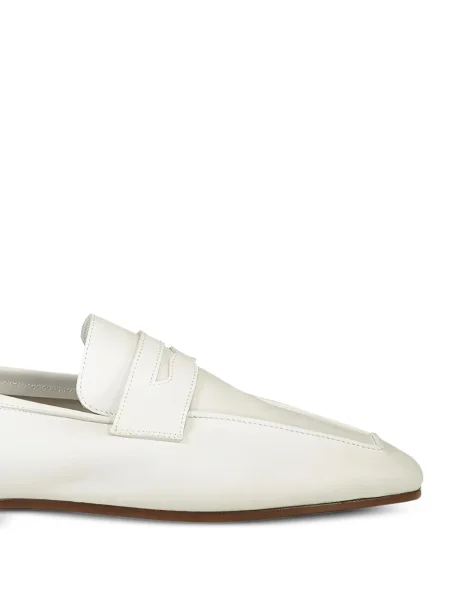 Pantofi loafer Sophique din piele alb