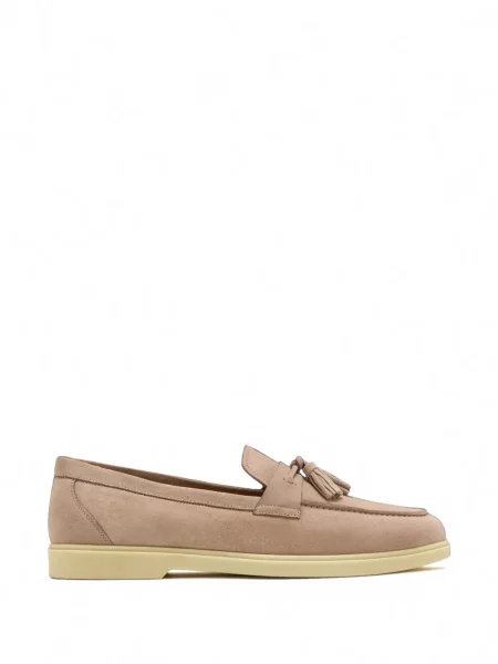 Pantofi loafer Magnanni din piele de căprioară roz