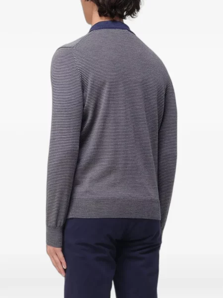 Lung tricou polo Xc gri