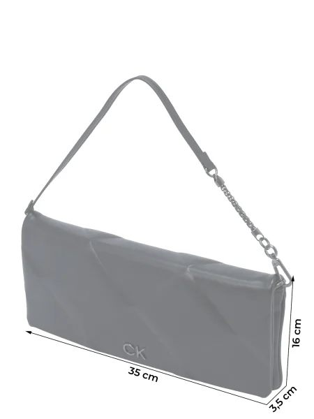 Listová kabelka Calvin Klein čierna