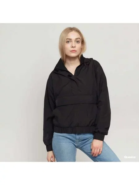 Ветровка Urban Classics Ladies Panel Pull Over Jacket Black S черно