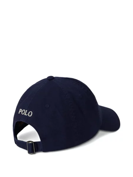 Czapka z daszkiem Polo Ralph Lauren w kratkę z twillu biznesowa niebieska