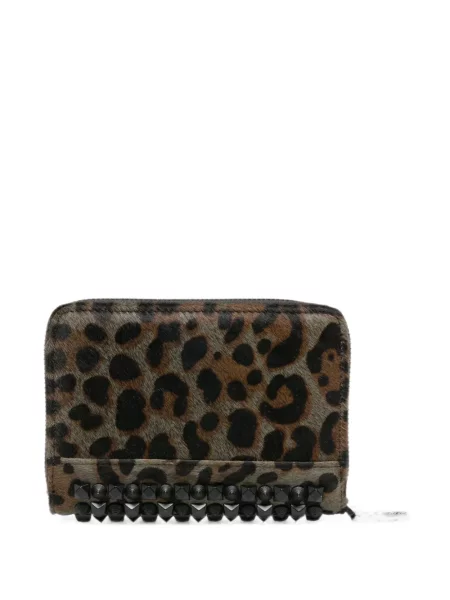 Portofel Ash cu imagine cu model leopard maro