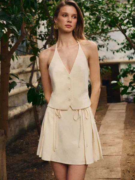 Спідниця міні Gepur молочний ліоцелл