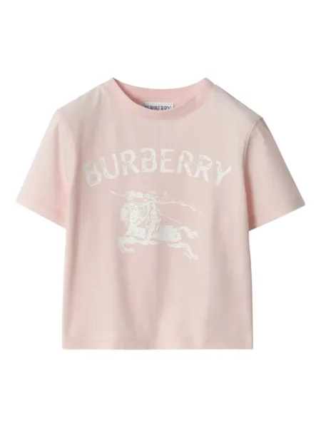 Koszulka dziecięca Burberry różowa