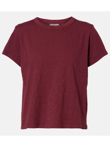 Tricou Velvet de catifea bordo