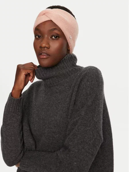 Calvin Klein Sada čepice a čelenka růžová