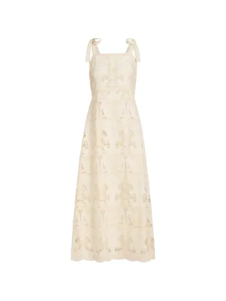 Rochie midi Marie Oliver cu broderie