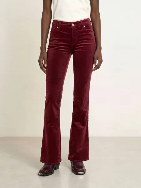 7 For All Mankind Džínové Kalhoty The Leggy tmavě červená