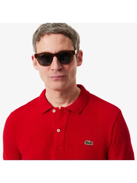 Поло Lacoste красное