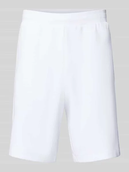 Szorty z elastycznym pasem Ea7 Emporio Armani białe