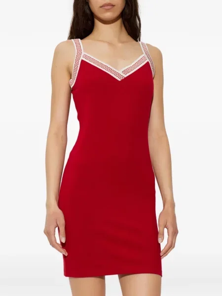 Rochie mini Versace din jacard roșu