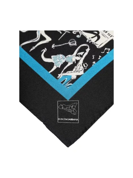 Chusta Dolce And Gabbana z logo czarna