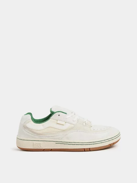 Замшевые кроссовки Vans белые
