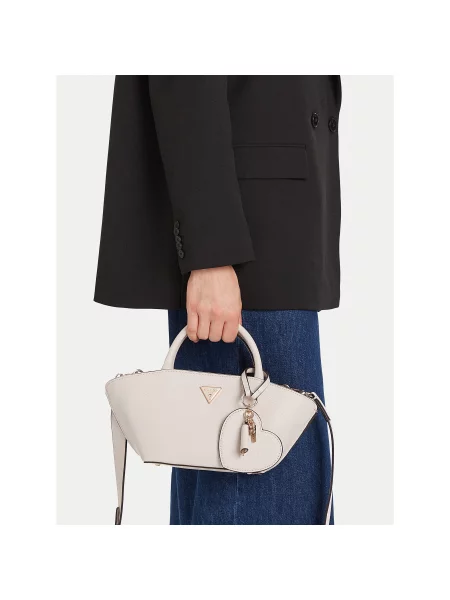 Guess Torbica Bolena Mini Écru siva