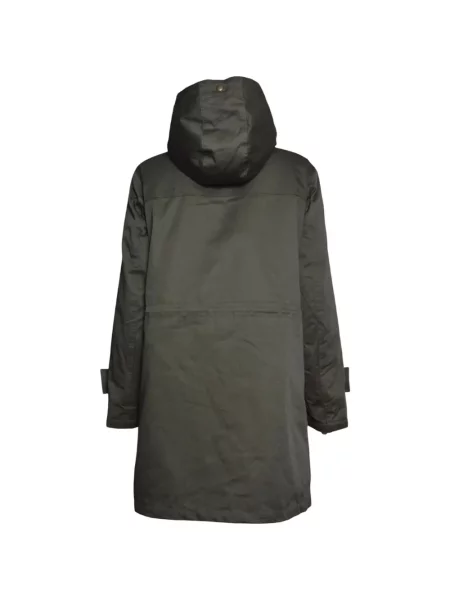 Geacă parka Equipe '70 cu glugă cu cordon verde