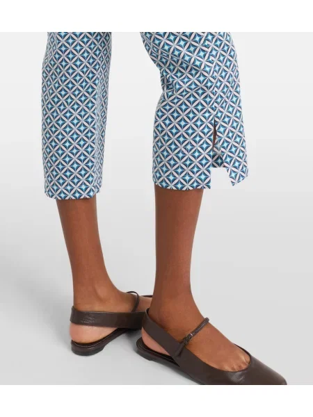 Blugi cu picior larg Max Mara cu imagine albastru