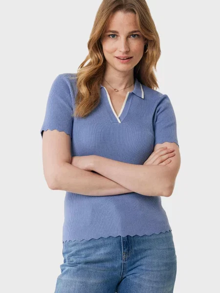 Трикотажное поло Mexx синее