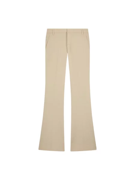 Talia сhinosy Dondup z wysoką talią beżowe