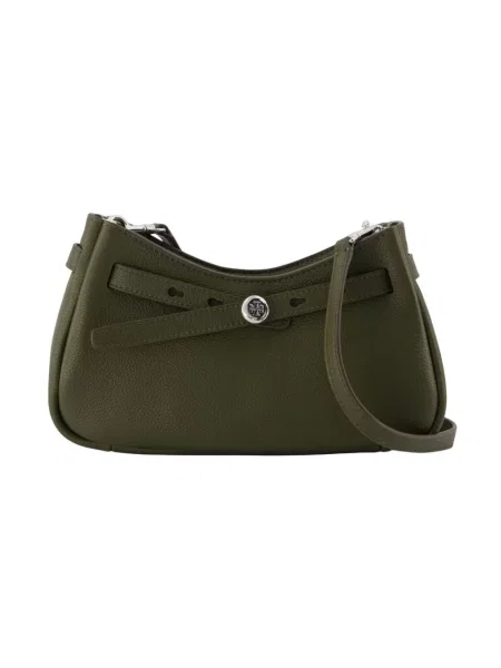 Top Tory Burch skórzany zielony