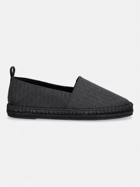 Calvin Klein mokasíny pánske ESPADRILLE AOP CV čierna