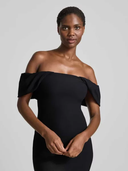 Sukienka koktajlowa midi model ‘Jacinta’ Forever New czarna