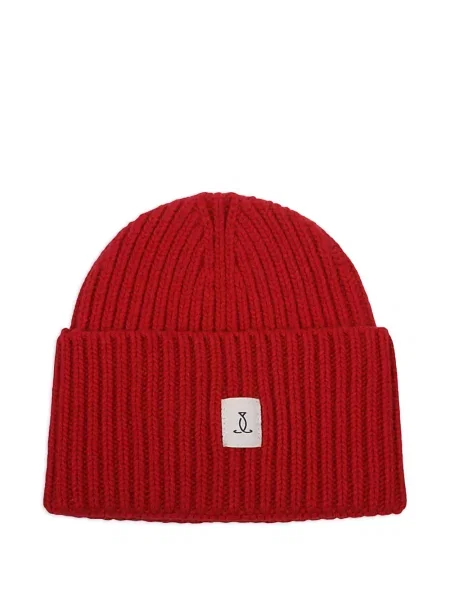 Czapka Seafarer wełniana z autografem czerwona
