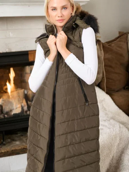 Vestă Dewberry maro