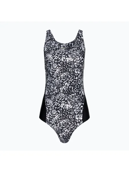 Olcsóbban. Speedo női egyrészes fürdőruha Allover Digital Recordbreaker fekete/usa charcoal/cápaszürke/fehér. Méret: 38 fehér