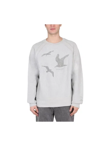 Bluza Engineered Garments z nadrukiem szara