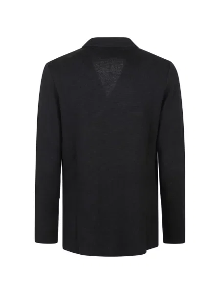 Плетено двуредно яке Lardini черно