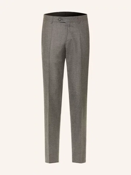 Boss Oblekové Kalhoty Střih Extra Slim Fit dark brown hnědé