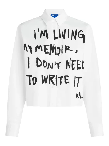 Cămașă Karl Lagerfeld Jeans alb