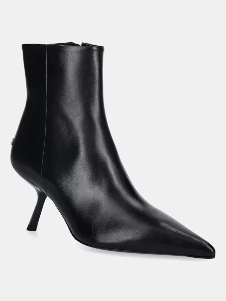 Anine Bing cizme de piele hilda cu cui negru