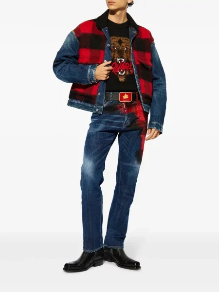 Vilnonis megztinis Dsquared2 juoda