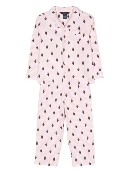 Koszulka polo dziecięca Polo Ralph Lauren różowa