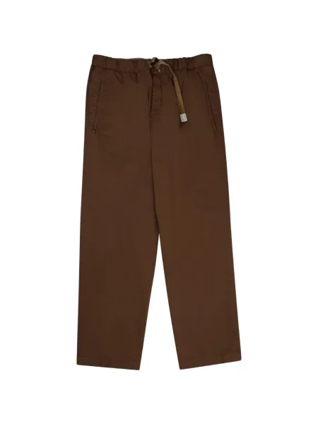 Cu centură pantaloni White Sand alb