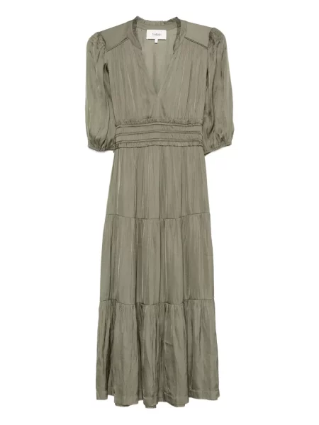 Warstwowa sukienka Ba&sh garniturowa zielona