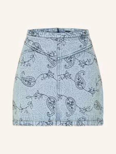 Neo Noir Spódnica Jeansowa Gabani blau niebieska